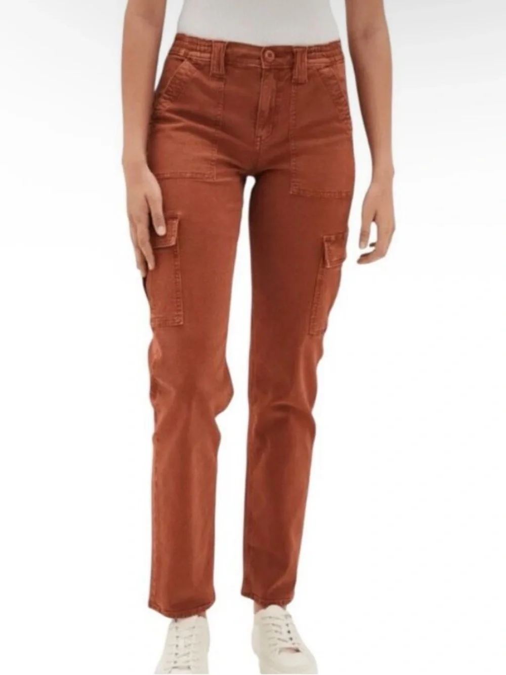 AE - Rust Cargo Straight-Leg Pants - Picture 7 of 8